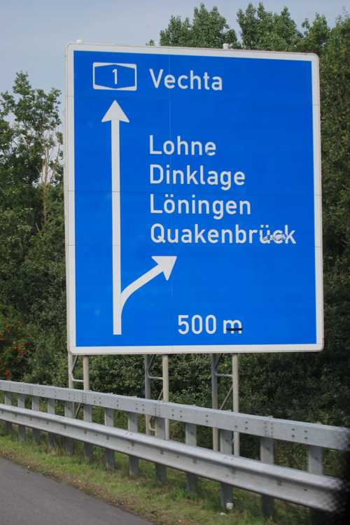 Partis vers 7h15 de Rixheim, nous découvrons la destinantion Lohne vers 16h00.