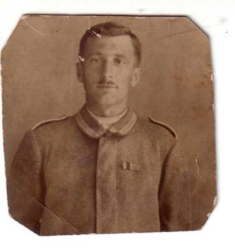 Dominique Richert, soldat au 4. Badisches Infanterie Regiment qui connut son baptême du feu à Rixheim, le 9 août 1914.