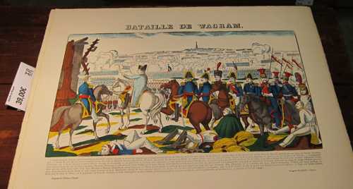 Une des images du culte napoléonien: la victoire de Wagram, en vente à la boutique.