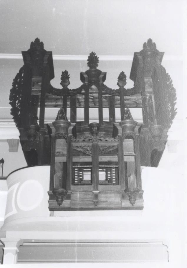 L'orgue démonté par Gaston Kern en 1989.